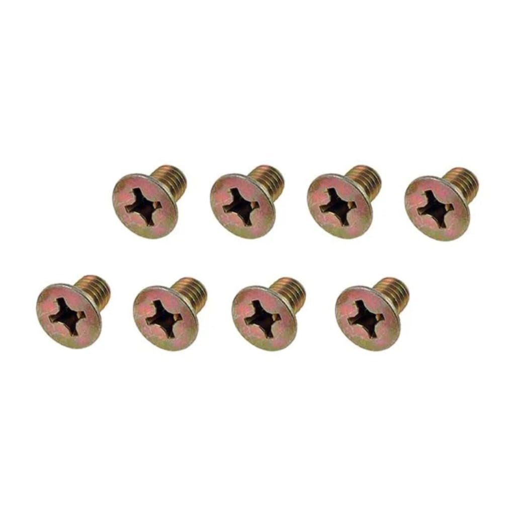 Honda S2000 2000 To 2009 Disc Brake Rotor Retaining Screws Steel Coarse Thread Phillips Head Tapered Seat 11mm Diameter 8 Pack