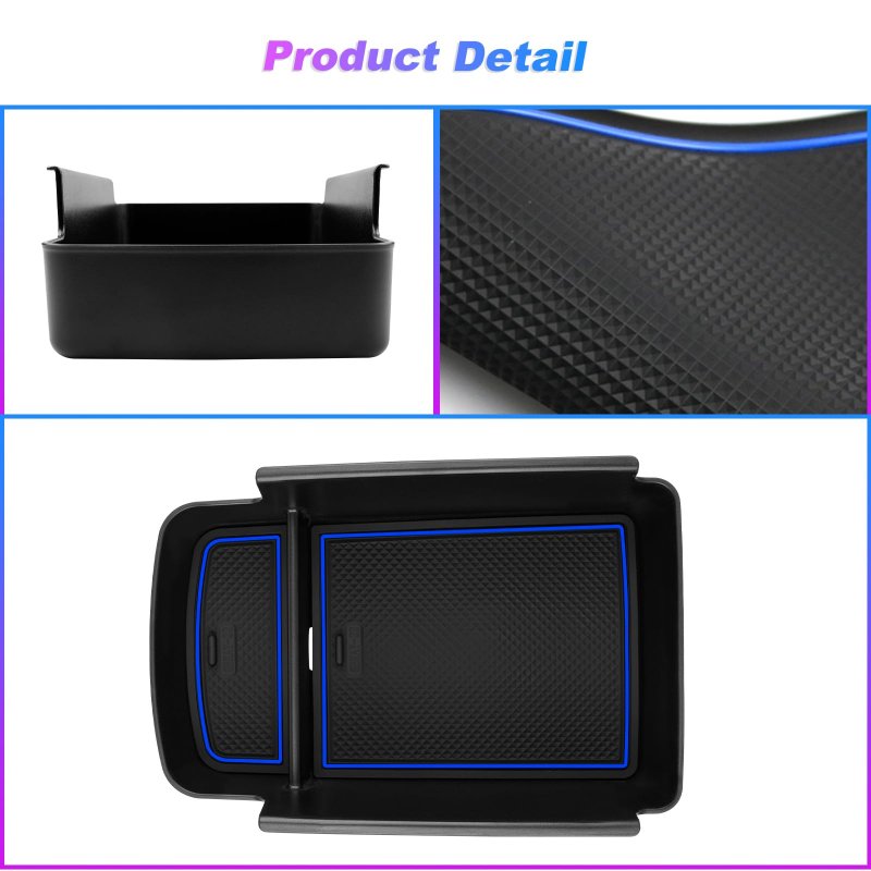 Sxcy Fit For Buick 2024 Encore Gx Envista Armrest Storage Box Console Organizer Tray Accessories Console Blue