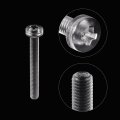 M3x25mm Plastic Phillips Bolts 100pcs Pc Pan Head Machine Screws Transparent 