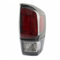 Waltyotur One Right Passenger Side White Cover And Bright Frame Tail Light Replacement For 2020 2021 Tacoma Trd Lamp