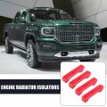 X Autohaux 4pcs Red Urethane Car Engine Radiator Insolators Pads Mounts Cushion For Gm