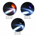 Uxcell Mini Led Keychain Flashlight Torch Solar Blue Black Orange 3pcs For Camping Hiking Fishing