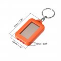 Uxcell Mini Led Keychain Flashlight Torch Solar Blue Black Orange 3pcs For Camping Hiking Fishing