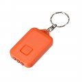 Uxcell Mini Led Keychain Flashlight Torch Solar Blue Black Orange 3pcs For Camping Hiking Fishing