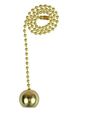 Chain Pull W Sol Brs Ball 12in 