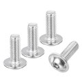 100 Pieces M5 0 8x14mm Flanged Button Head Socket Cap Screws 304 Stainless Steel Fully Threaded Machine Silver 