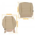 Wflnhb Artificial Leather Front Driver And Passenger Side Bottom Top Lean Back Seat Cover Tan Replacement For Honda Crv Cr-v