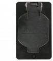 Leviton 3058-e 1 56-inch Diameter Single Receptacle Coverplate Weather-resistant Flip Lid Black 