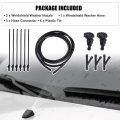 Uxcell 1 Set Windshield Washer Water Nozzle Spray No 3w7z17603aa Ford Crown 2010 2011 For E-150 2010-2014