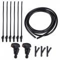 Uxcell 1 Set Windshield Washer Water Nozzle Spray No 3w7z17603aa Ford Crown 2010 2011 For E-150 2010-2014