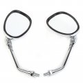 Chrome Mirror Set Left Right M10 Scooter Moped Motorcycle Atv Gy6 May Fit Vento Lance Bms Taotao Benzhou Jmstar Tank Baja Jcl 