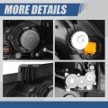Auto Dynasty Ki2503152 Facotry Style Halogen Headlights Assembly Compatible With Soul 2012-2013 Passenger Right Side Black