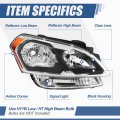 Auto Dynasty Ki2503152 Facotry Style Halogen Headlights Assembly Compatible With Soul 2012-2013 Passenger Right Side Black