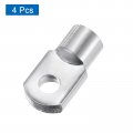 Uxcell Gas Spring Strut M8 Joint Fitting Female Threaded Connectors Steel Silver Tone 4pcs