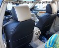 Iggee Black Artificial Leather Custom Made Original Fit Front Seat Covers Designed For Nissan 350z 2007-2009 None
