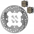 Caltric Rear Brake Disc With Bolt And Pads Compatible Honda Trx400x 2009 2010 2011 2012 2013 2014