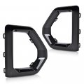 G-plus Front Fog Light Outer Bezel Cover Set Compatible With Gmc Sierra 2019 2020 2021 Denali Slt At4 Not Fit Sle Base Or