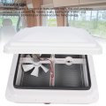 340 X 340mm 12v Rv Roof Vent Fan With Mesh Screen Support Rod For Motorhome Trailer