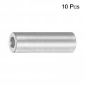 Uxcell 10pcs Aluminum Spacer 5mm Bore 10mm Od 1-1 2 Length Screw Standoff Bushing Plain Finish Round For M5 Screws Bolts And