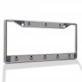 Fastasticdeals Metal Insert License Plate Frame 1st Class Petty Officer Weatherproof Car Accessories Chrome 2 Holes Solid 
