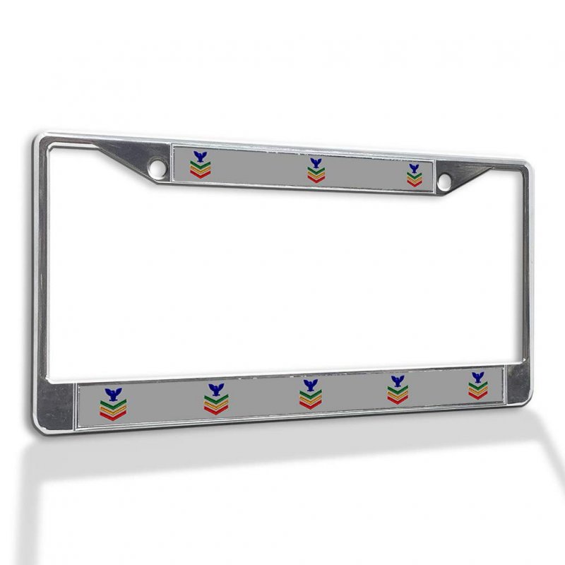 Fastasticdeals Metal Insert License Plate Frame 1st Class Petty Officer Weatherproof Car Accessories Chrome 2 Holes Solid