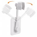 Uxcell Shower Head Holder Adjustable Handheld Showerhead Adhesive Bracket White