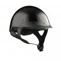 1storm Motorcycle Half Face Helmet Mopeds Scooter Pilot With Retractable Inner Smoked Visor Glossy Black
