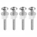 Uxcell 4pcs Toilet Seat Screws Hinge Bolt Fixings With Plastic Nuts And Metal Washers For Top Mounting Hinges Replacement Parts