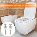 Uxcell 4pcs Toilet Seat Screws Hinge Bolt Fixings With Plastic Nuts And Metal Washers For Top Mounting Hinges Replacement Parts