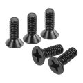 25 Pcs 12-24x5 8 Inches Machine Screws Phillips Pan Cross Head Fasteners Bolts 304 Stainless Steel Black For Wall Socket House 