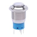 Werfamily 19mm Latching Push Button Switch 1no 1nc Spdt On Off Waterproof Stainless Steel Metal High Round Cap With White Led