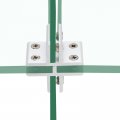 Uxcell Cross-shaped Glass Clamp For 10-12mm Thickness Adjustable Shelf Support Bracket Aluminum Alloy Clip Holder