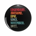 45th Birthday Legendary Epic Awesome Since November 1930 Key Chain Double Sided Stainless Steel Keychain 