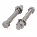 2 Set M12x90mm 304 Stainless Steel Hex Bolts W Nuts And Washers Assortment Kit 
