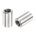 12pcs M5 Round Connector Nuts 304 Stainless Steel Coupling 12mm 0 47 Length Sleeve Rod Bar Stud Nut For Bracket M5x12x8mm 