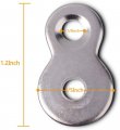 Desktop Fasteners Figure 8 With Screws Heavy Duty 12 Gauge Steel Table Top Connector Desk Clip Pack Of 20