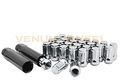 20 Pc Chrome Tuner Spline Lug Nuts M12x1 5 Thread With Locking Sockets For Kia Optima Forte Soul Amanti 