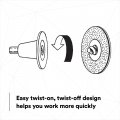 3m Green Corps Roloc Disc 36527 80 Grit 2 In Pack Of 25 Heavy Duty Quick Change Discs For Grinding Coating Removal Fast Cutting