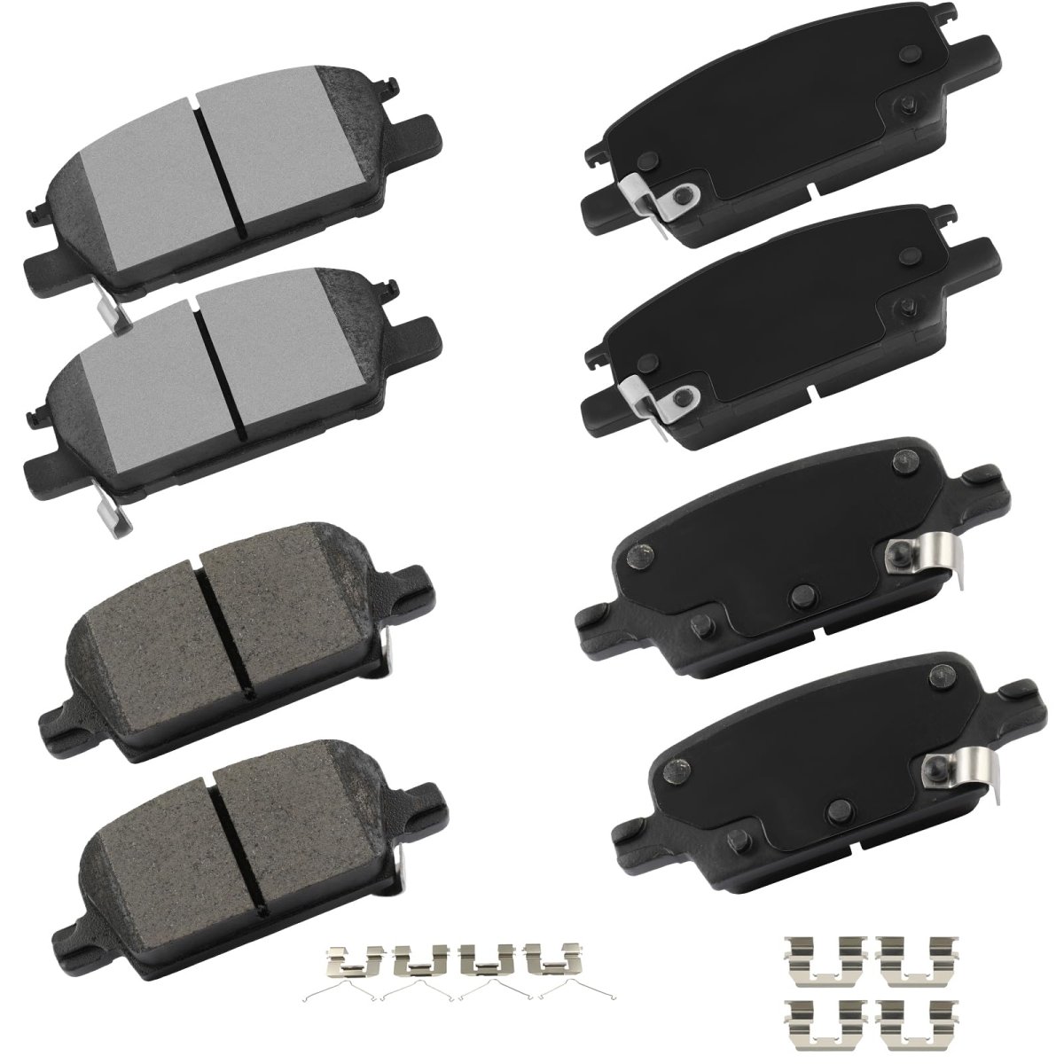 D1913 D1921 Front And Rear Ceramic Disc Brake Pad Set With Hardware For Chevrolet Malibu 2016 2021 Manual Parking