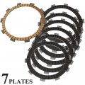 Caltric Friction Clutch Plate Compatible With Honda Cb400t Cb400 T Hawk I Ii Cb400-t 1978 1979 1980 1981 7-plates