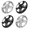 13 In Silver Universal Hubcap Wheel Covers 4 Piece Set Durable Abs Plastic With Steel Ring For Most Vehicle Brands 