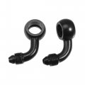 X Autohaux Brake Hose An3 28 90 Degree M10 Motorcycle Hydraulic Line Oil Pipe Fitting For Atv Motocross Racing Bike 230cm Black