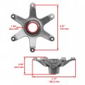 Caltric Rear Axle Sprocket Hub Collar And Bolts Compatible With Yamaha Atv Banshee 350 Yfz350le Limited Edition Black 2003-2004