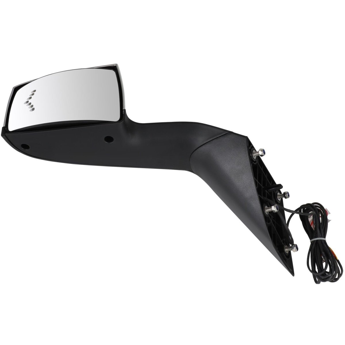 Hood Tow Mirror Truck Door Left Fit For 2004-2018 Volvo Vnl Vn Series Turn Signal Light Manual Control With Chrome Housing