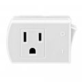 Leviton 1470-w 15 Amp 125-volt Ac 3-wire Grounded Switch Tap With On Off Button White 