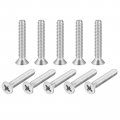 Uxcell 1 4-20x1-1 2 Flat Head Machine Screws Phillips 304 Stainless Steel Bolts 25pcs