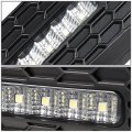 Auto Dynasty Compatible With Chevy Avalanche Silverado Suburban Tahoe Sierra Pair Of Fog Light Switch Chrome Lens White Led