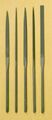 Double Cut Swiss Pattern File Set 18cm 7 125in 5 Piece Including Flat Half Round Square Three And Equalling Shapes 