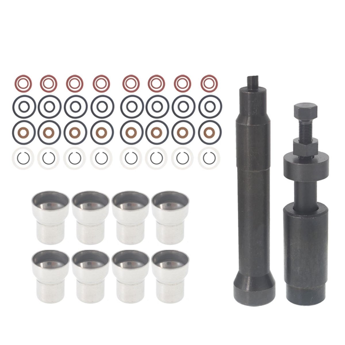 Injector Sleeve Removal And Installation Tool Kit With O-rings Replacement For Ford 6 0l 2003-2010 Complete Set