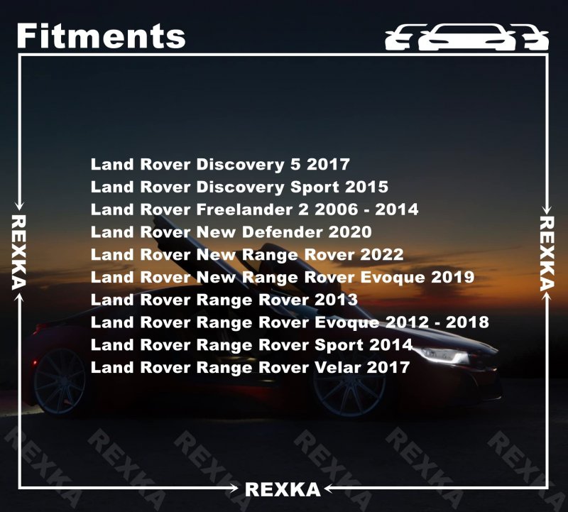 Rexka 20pcs Bumper Engine Undertray Shield Radiator Support Retainer Clips Lr005896 For Land Rover Discovery Range Evoque Sport